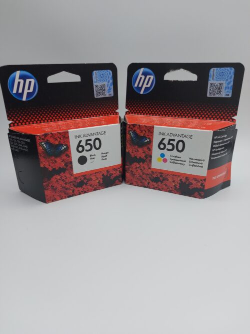 ראשי דיו מקורי HP 652 ( שחור וצבעוני )