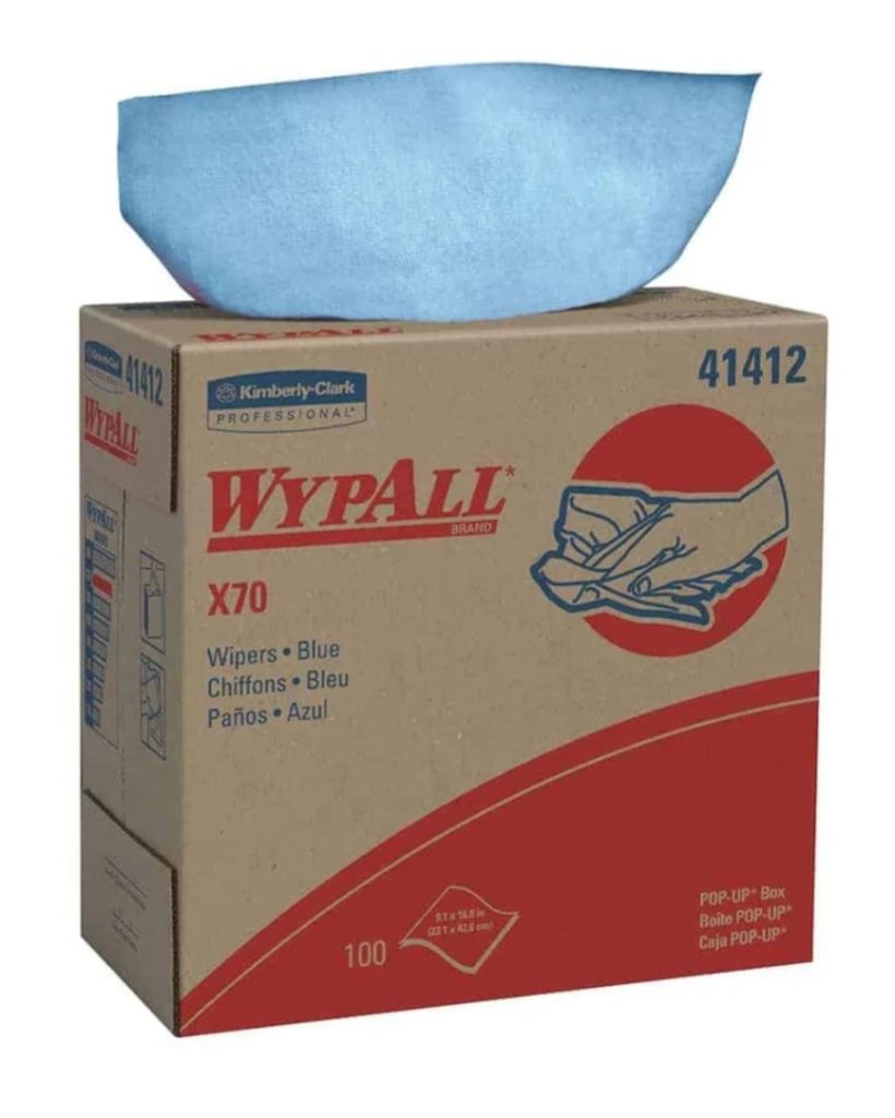 מטליות צץ רץ בקופסה WYPALL ( 100 יחידות)